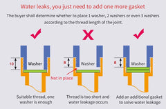 Stainless Steel Shower Hose Long Bathroom Shower Water Hose Extension Plumbing Pipe Shower head Tube Bathroom