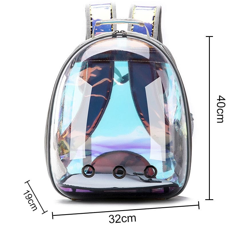Free shipping Cat bag Breathable Portable Pet Carrier Bag Outdoor Travel backpack for cat and dog Transparent Space pet Backpack - Wowza