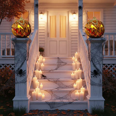 Halloween Pumpkin, Rise and Fall Makes a Terrifying Sound, Scary Atmosphere Light, Halloween Home Decor Haunted, Horror Party