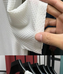 Summer Mesh Ice Silk T-shirt Men's Short Sleeve Round Neck 2023 New Half Sleeve Men Thin Solid Color Tees Top