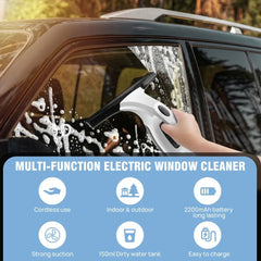 Highly Efficient Electric Glass Cleaner Rechargeable Multifunctional Handheld Window Scrubber Plastic Door Window Cleaner Home