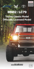 Toyota Land cruiser MN82 Remote Controlled Climbing Off-road Vehicle 1:12 Full scale 4WD LC79 RC Model Children Toy Rc Car