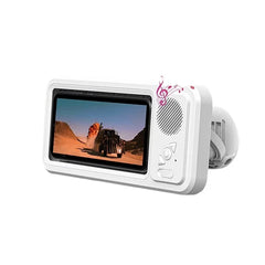 gift-Shower Phone Holder with Bluetooth Speaker IPX4 Waterproof Anti-Fog Touch Screen Wall Mount for Shower Bathroom
