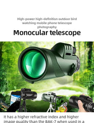 Telescope Portable Zoom HD 5000M Folding Long Distance Mini Powerful Telescope for Hunting Sports Outdoor Camping Travel