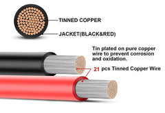 Waterproof Automotive Electrical Connectors Male Female Plug 2-Pin Way With Wire For Car Motorcycle Scooter Marine