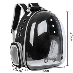 Free shipping Cat bag Breathable Portable Pet Carrier Bag Outdoor Travel backpack for cat and dog Transparent Space pet Backpack - Wowza