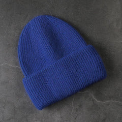 Rabbit Fur Beanies Soft Warm Fluffy Winter Hat for Women Angora Knitted Hat Skullies Beanies Female Bonnet Woman Knit Cap