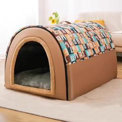 New Dog Kennel Winter Warm Large Dog Oversized Dog House House Closed Winter Removable Golden Pet Four Seasons Use