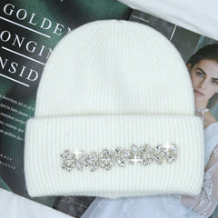Rabbit Fur Beanies Soft Warm Fluffy Winter Hat for Women Angora Knitted Hat Skullies Beanies Female Bonnet Woman Knit Cap