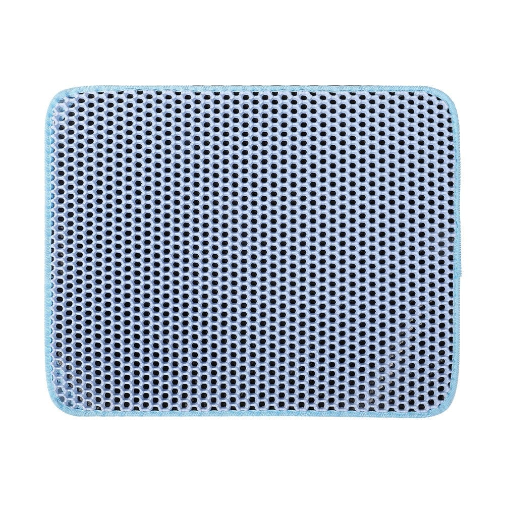 Pet kedi kumu matı su geçirmez EVA çift katmanlı kedi çöp yakalama Pet kum kabı Mat temiz ped ürünleri kediler aksesuarları - Wowza