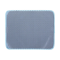 Pet kedi kumu matı su geçirmez EVA çift katmanlı kedi çöp yakalama Pet kum kabı Mat temiz ped ürünleri kediler aksesuarları - Wowza