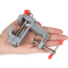 Mini Bench Vise Muliti-Funcational 3.5" Aluminum Miniature Small Jewelers Hobby Clamp On Table Flat Pliers Tool Vice