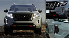 Nissan Navara NP300 2020 2023 LED Daytime Running Light DRL Driving Fog Lamp Fit Waterproof Turn Signal Yellow