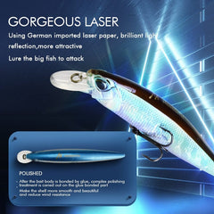 MEREDITH JERK MINNOW 100F 14g Floating Wobbler Fishing Lure 24Color Minnow Lure Hard Bait Quality Professional Depth0.8-1.0m