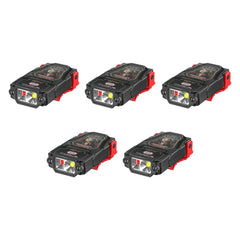 1-10PCS Mini Sensor LED Headlamp Hat Cap Clip Lights Rechargeable Head Torch Waterproof Headlight Flashlight for Camping Fishing