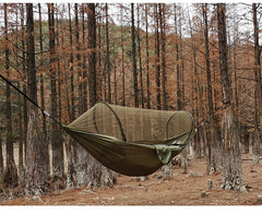 Mosquito Net Hammock Outdoor Camping Pole Hammock swing Anti-rollover Nylon Rocking Chair 260x140cm