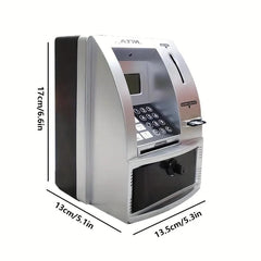 Smart Novelty ATM Piggy Bank for Real Money - Mini ATM Machine to Teach Children Money Management - Versatile ATM Bank for Kids