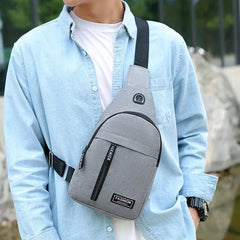 Mens Chest Bag Fashion Outdoor Casual Fashion One Shoulder Crossbody Bag
