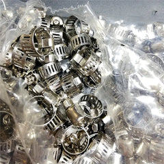 Hose Clamps Stainless Steel Screw Band Car Fuel Tube Pipe Clamp Worm Gear Plier Tools Faucet Water Pipes Fasteners