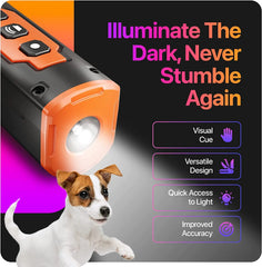 Stop Barking Ultrasonic Training Device Pet Dog Repeller Rechargeable Deterrent Device With LED Flashlight