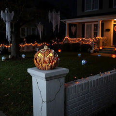 Halloween Pumpkin, Rise and Fall Makes a Terrifying Sound, Scary Atmosphere Light, Halloween Home Decor Haunted, Horror Party