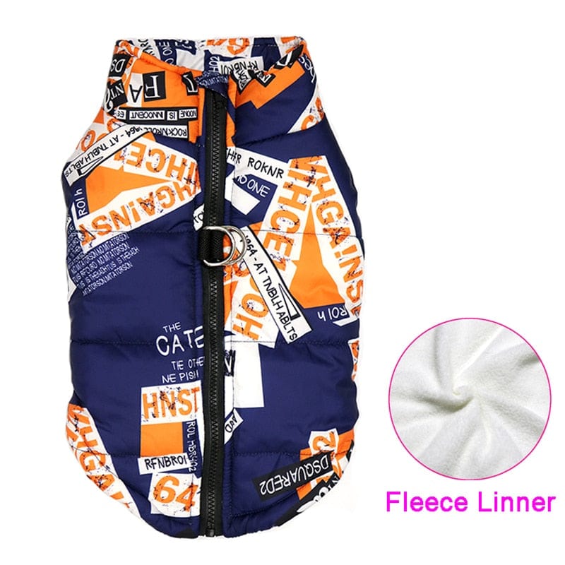 Padded Winter Warm Dog Clothes Waterproof Pet Vest Zipper Jacket For Small Medium Large Dogs Pug Chihuahua French Bulldog Coat - Wowza