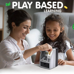 Smart Novelty ATM Piggy Bank for Real Money - Mini ATM Machine to Teach Children Money Management - Versatile ATM Bank for Kids