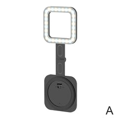 LED Fill Light Magnetic Mobile Phone Selfie Light 180° Mobile Flip Light Soft Phone Mini Portable And Cold Light Warm Holde S5Z6