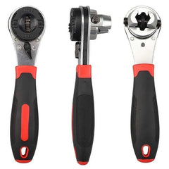 Adjustable Ratchet Wrench 6-22mm Wrench Auto Repair Quick Release Combination Manual Spanner Ratchet Hand Tool