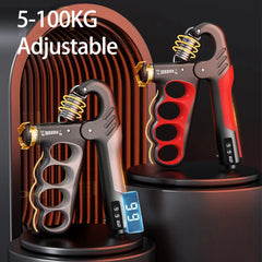 Grip Strength 5-100kg Gym Wrist Expander Hand Strengthener Adjustable Muscle Recovery Fitness Hand Strength Exercise