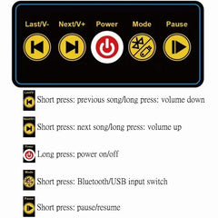 wireless Bluetooth speaker, for Makita/ Dewalt 18V/20V lithium-ion battery, Outdoor portable speaker, home, car, desktop