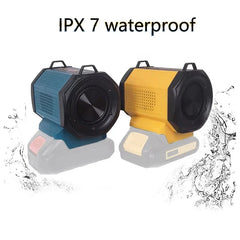 wireless Bluetooth speaker, for Makita/ Dewalt 18V/20V lithium-ion battery, Outdoor portable speaker, home, car, desktop
