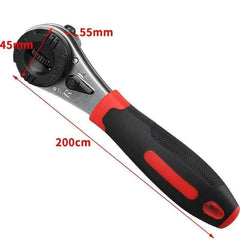 Adjustable Ratchet Wrench 6-22mm Wrench Auto Repair Quick Release Combination Manual Spanner Ratchet Hand Tool