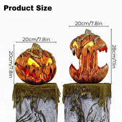 Halloween Pumpkin, Rise and Fall Makes a Terrifying Sound, Scary Atmosphere Light, Halloween Home Decor Haunted, Horror Party