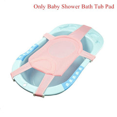 Portable Baby Bathtub Pad Adjustable Bath Tub Shower Cushion Newborn Support Seat Mat Foldable Baby Bath Seat Floating Water Pad