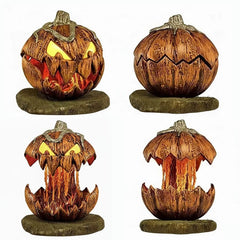 Halloween Pumpkin, Rise and Fall Makes a Terrifying Sound, Scary Atmosphere Light, Halloween Home Decor Haunted, Horror Party