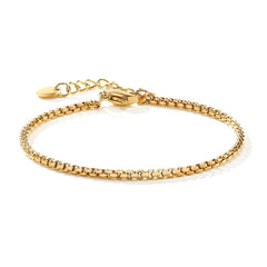 Charm Stainless Steel Snake Chain Bracelet for Women Girls Gold Color Herringbone Link Bracelet Bohemian Jewelry