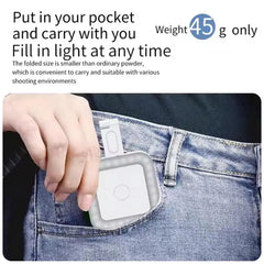 LED Fill Light Magnetic Mobile Phone Selfie Light 180° Mobile Flip Light Soft Phone Mini Portable And Cold Light Warm Holde S5Z6