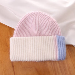 Rabbit Fur Beanies Soft Warm Fluffy Winter Hat for Women Angora Knitted Hat Skullies Beanies Female Bonnet Woman Knit Cap