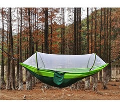 Mosquito Net Hammock Outdoor Camping Pole Hammock swing Anti-rollover Nylon Rocking Chair 260x140cm