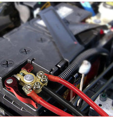 Car Battery Terminals 1 Pair 12V 24V Top Post Wire Cable Clamp Quick Release Terminal Connectors Copper Clip Screw Auto Parts