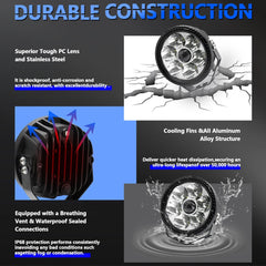 5" Led Projector Spotlights 6000K 150W IP68 Waterproof Spot Lamp Offr oad Truck Tractor Boat SUV Spotlight