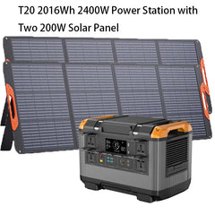 Solar Generator 600W 1000W 2400W 3000W LiFePO4 Battery Portable Power Station, 100W 200W Solar Panel, Camping Emergency