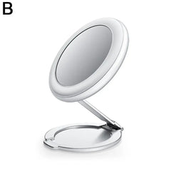 4 In 1 Metal Magnetic Led Makeup Mirror Selfie Light Phone Holder For iPhone 16 15 Pro Max 14 For Magsafe Foldable Stand M8H7