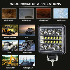 102W Work Light Headlight Led Bar LED Light bar Spotlight Off road LED 3030 LED 34SMD for Tractor Truck Driving Fog Lamp