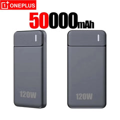 OnePlus 50000mAh 120W Power Bank 20W Portable Fast Charger External Battery PowerBank High Capacity PowerBank For iPhone Samsung
