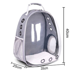 Free shipping Cat bag Breathable Portable Pet Carrier Bag Outdoor Travel backpack for cat and dog Transparent Space pet Backpack - Wowza