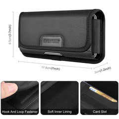 Phone Quality Belt Clip Horizontal Carrying Pouch with Card Slot HAWEEL 6.1-6.8 inch / 4.7 inch Belt Bag