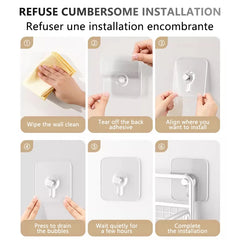 Strong Adhesive Wall Hook Without Piercing Picture Hanger Self-adhesive Wall Hangers Without Holes for Frame Poster Photo Clock