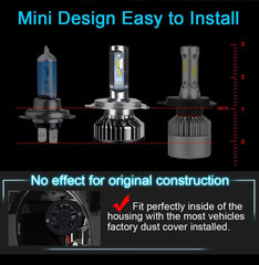 Car LED Headlight 26000lm 160W 1860 CSP chip 3000k/4300k/6000k/8000k h4 h7 h1 LED headlights 9005 H7 h11 led light